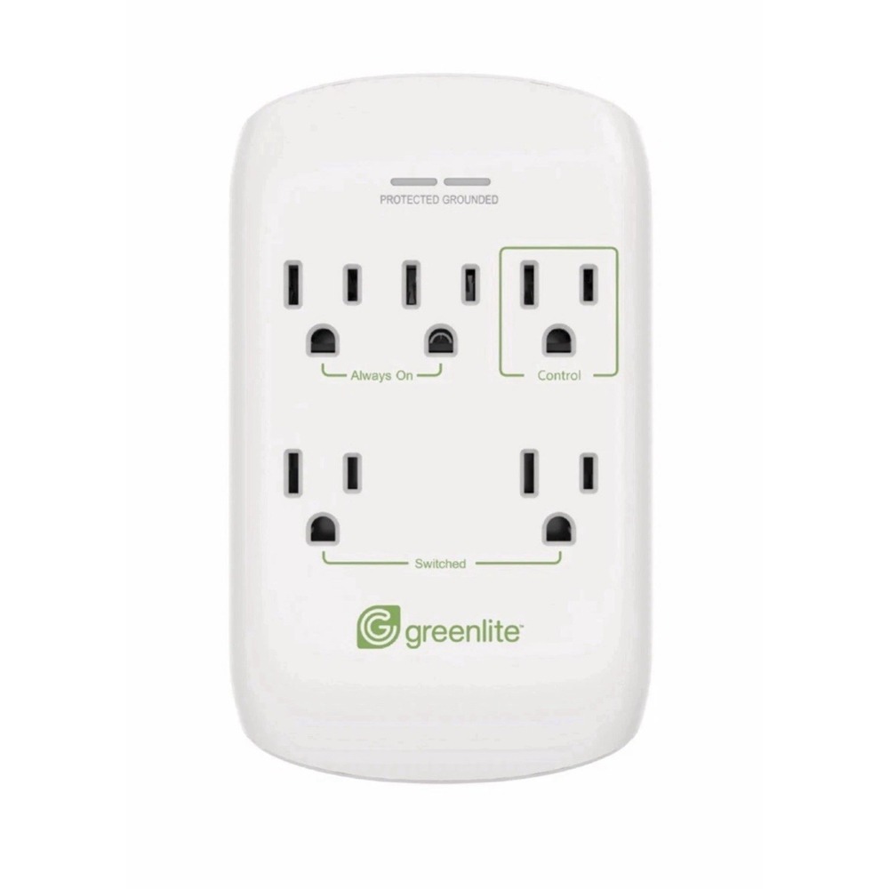 Greenlite 5 Outlet Advanced Power Strip Tier‎ 1 Wall Mount Smart Surge Protector